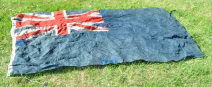 LARGE WWII ERA BRITISH ROYAL NAVY ENSIGN FLAG