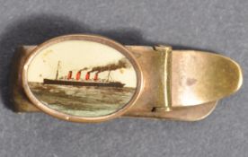 RARE RMS LUSITANIA CUNARD LINE SOUVENIR TIE CLIP