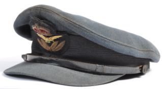 ORIGINAL WWII RAF PILOT'S CAP - NAMED - DIED 1940