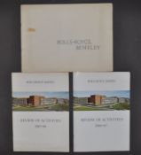 RARE VINTAGE ROLLS ROYCE & BENTLEY CAR SALES BROCHURE & OTHERS