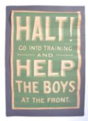 RARE ORIGINAL WWI FIRST WORLD WAR RECRUITMENT POSTER