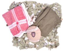 20TH CENTURY SAS GULF WAR PERSONNEL ITEMS & BADGE