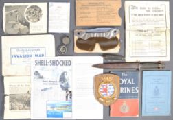 WWII EFFECTS OF A ROYAL MARINE COMMANDO - A. ROWCROFT