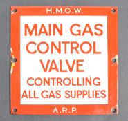 RARE ORIGINAL WWII HOME FRONT ' ARP ' ENAMEL SIGN