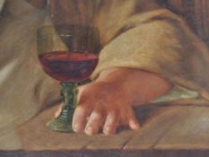 FRANK HYDE - 1849-1937 - LARGE OIL ON CANVAS PAINT