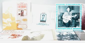 A six vinyl long play LP record album box set by Eddie Cochran – Original Liberty U.K. Press –