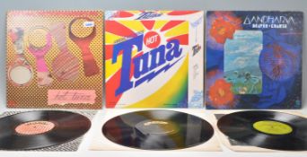 A group of three vinyl long play LP record albums. Two by Hot Tuna to include – The Phosphorescent