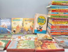A good mixed collection vintage boys Annuals and books to include Rupert Bear annuals, Bugs Bunny,