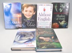 A mixed group of six signed hardback books to include Lucinda Hawksley 'Lizzie Liddal The Tragedy Of