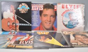 A group of vinyl long play LP record albums by Elvis Presley to include Separate Ways, The