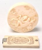 A 19th Century Victorian neoclassical carved ivory