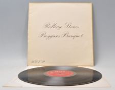 A vinyl long play LP record album by The Rolling Stones – Beggars Banquet – Original Decca 1st U.