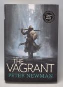 Peter Newman - A signed 1st edition hardback book by Peter Newman 'The Vagrant'. With dust jacket