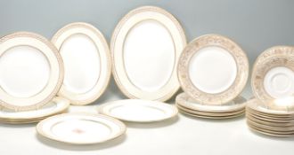 Doulton and Worcester - A mixed group of A Fine Bone China English gilt table wares to include six