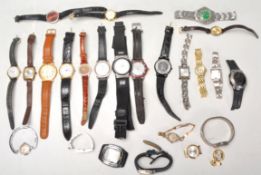 A collection of vintage 20th Century wrist watches to include ladies and gentleman's watches, brands