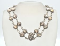 A vintage early 20th Century silver ladies choker