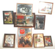 A collection of vintage 20th Century reproduction advertising pub mirrors to include Chivas Regal,