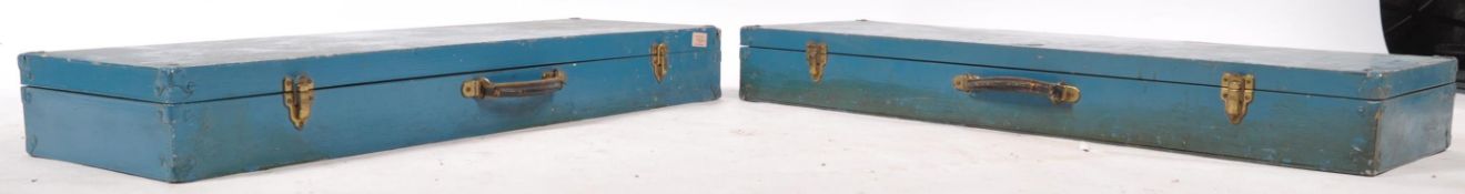 2 cased mid century Industrial architects Siteplumb surveyors - architects tools complete in the