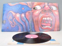 A vinyl long play LP record album by King Crimson – In The Court Of The Crimson King – Original
