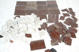 A large collection of 20th century Industrial retro printers / shop signs typeface lettering panels.