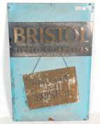 Bristol Tipped Cigarettes - An original mid 20th Century retro vintage advertising point of sale