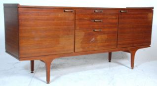 A 1960's EON Elliots Of Newbury  retro vintage teak wood sideboard credenza having bank of