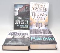 A mixed group of signed 1st editions books to include two Ian Rankin hardback books 'The Complaints'