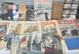 WWII / World War 2. Collection of period books/booklets mostly HMSO issues (20+), magazines,