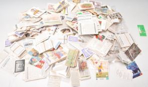 A box of vintage cigarette trade cards to include a few Will's Golfing Series including Harry