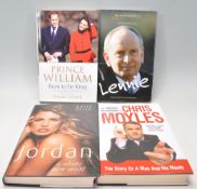 A group of four signed hardback autobiography books with dust jackets to include Katie Price 'Jordan