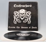 A vinyl long play LP record album by Destructors – Exercise The Demons Of Youth – Original