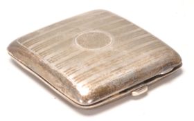 A vintage 20th Century silver hallmarked cigarette