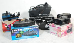 DJ Equipment - A group of five boxed lighting and other equipment to include a ADJ VF Snow Flurry