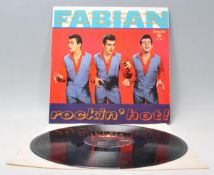 A vinyl long play LP record album by Fabian – Rockin' Hot – Original Chancellor 1st U.S.A Press –