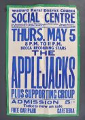 THE APPLEJACKS - RARE ORIGINAL 1960'S CONCERT POST