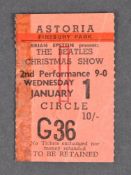 THE BEATLES CHRISTMAS SHOW 1964 - TICKET STUB