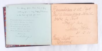 RARE EARLY 1900'S EDWARDIAN MUSIC HALL THEATRE AUTOGRAPH BOOK