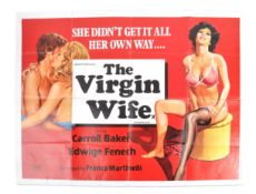 THE VIRGIN WIFE - 1975 SEXPLOITATION BRITISH QUAD
