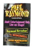 RARE ORIGINAL PAUL RAYMOND EROTIC EVENT POSTER