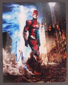 THE FLASH - DC COMICS - EZRA MILLER AUTOGRAPHED PH