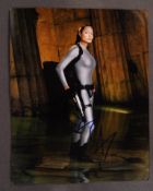 TOMB RAIDER - ANGELINA JOLIE - RARE SIGNED 8X10