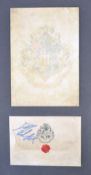 DANIEL RADCLIFFE - HARRY POTTER - SIGNED HOGWARTS