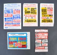 COLLECTION OF EARLY 1960'S ROCK & ROLL FLYERS - ROLLING STONES