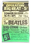 THE BEATLES - TOWER BALLROOM - CONCERT POSTER