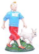 20TH CENTURY CAST IRON TINTIN DOORSTOP