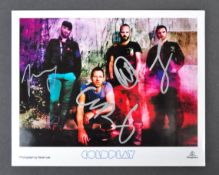 COLDPLAY - RARE EARLY FULL BAND SIGNED PHOTOGRAPH