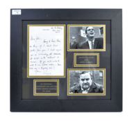 RARE ORIGINAL LETTER FROM RONNIE BARKER TO JOHN CL