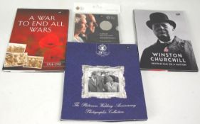 A group of four English presentation / commemorati