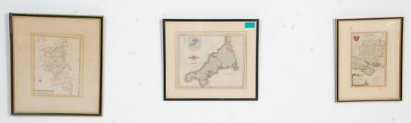 A group of three vintage framed and glazed coloure