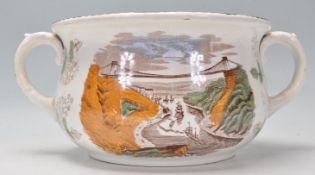 A 19th Century Victorian humorous pottery chamber